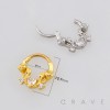 HEART AND ROSE VINE SEPTUM CLICKER RING 316L SURGICAL STEEL